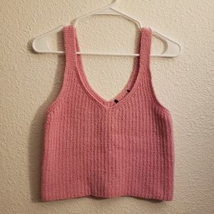 Fuzzy pink top